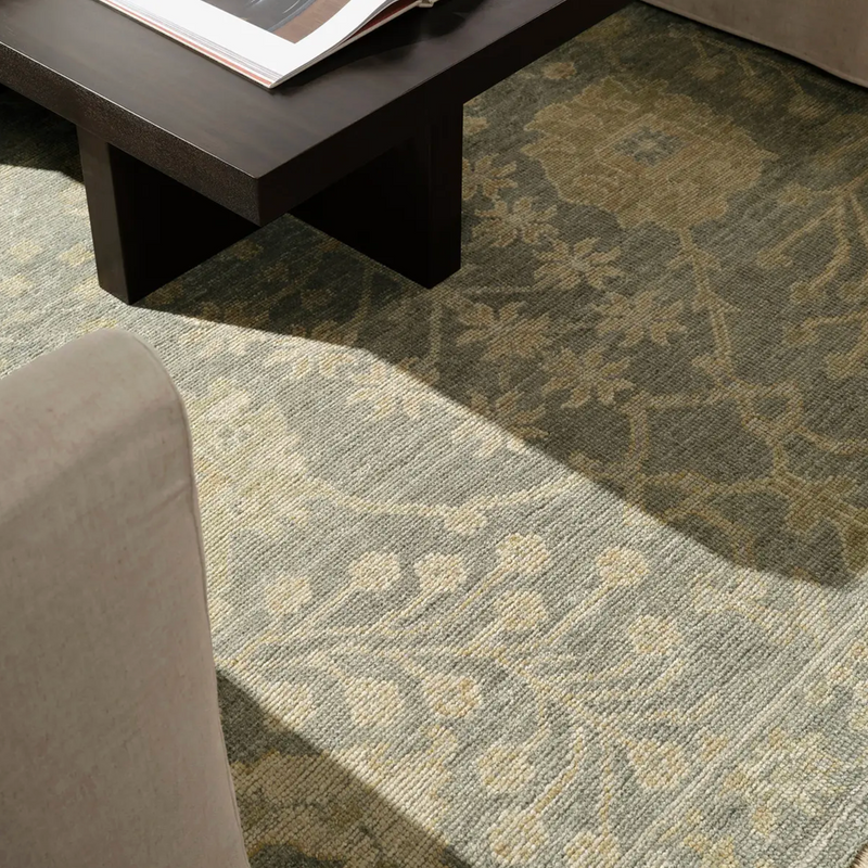 Rhapsody Rug in Blue/ Yellow/ Gold