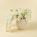 Wisteria Cascade in White