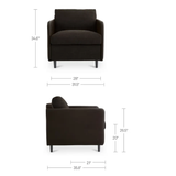 Teller Accent Chair in Warm Black