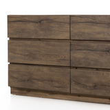 Perrin 6 Drawer Dresser In Rustic Fawn