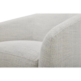Oscy Swivel Chair in Splashed White