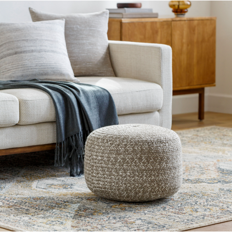 Entwined Pouf in Natural