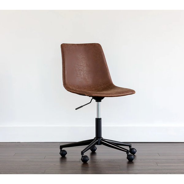 Cal Office Chair in Antique Brown
