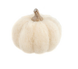 Felt Pumpkin - White
