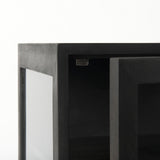 Arelius End Table in Black/Brown