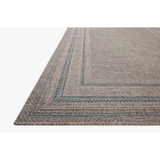 Topanga Rug in Natural/Teal