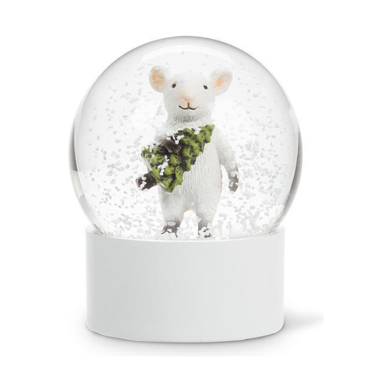 Mouse with Tree Snow Globe