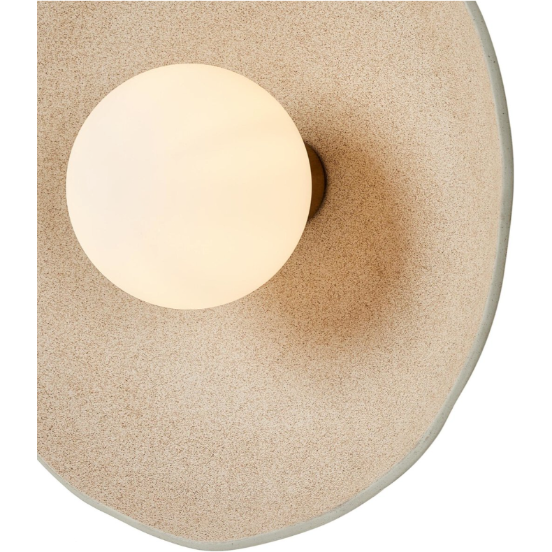 Organic Ceramic Sconce in Light Sand