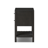 Zuma Nightstand in Smoked Black Ash Veneer