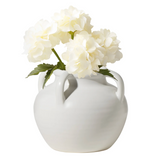Capri Four Handle Vase in White