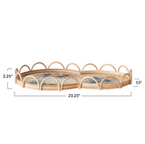 Bloom Rattan Tray