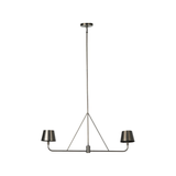 Dudley Linear Chandelier in Dark Antique Iron