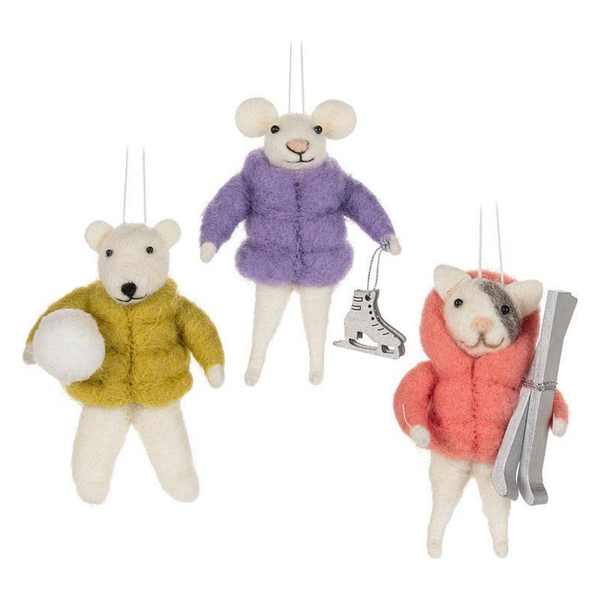 Puffy Coat Animal Ornament