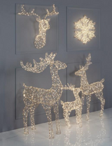 Gold Micro LED Reindeer