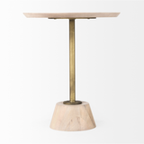 Maxwell End Table in Light/Gold