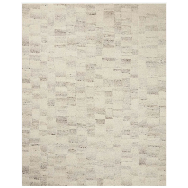 Rocky Rug in Ivory/Silver