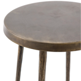 Westwood Stool in Hammered Aged Brass