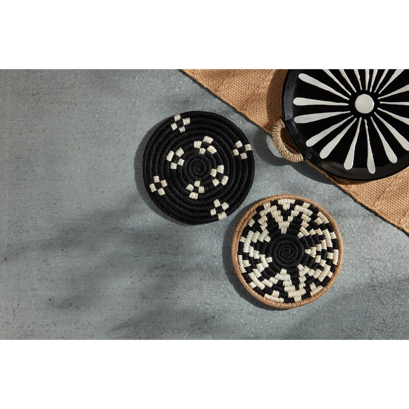 Black Coiled Trivets 2 Styles