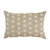 Check Linen Cushions 16" x 24" Natural