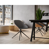 Mccoy Swivel Dining Chair in Cinnamon/November