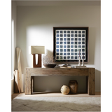 Abaso Console Table in Rustic Ash Oyster