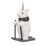 Skiing Polar Bear Ornament