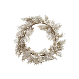 Faux Botanical & Snow Wreath