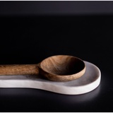 Hand Cut Marble Spoon Rest