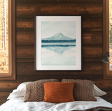 Misty Mountain Lake Landscape