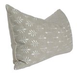 Neutral Floral Lumbar Cushion
