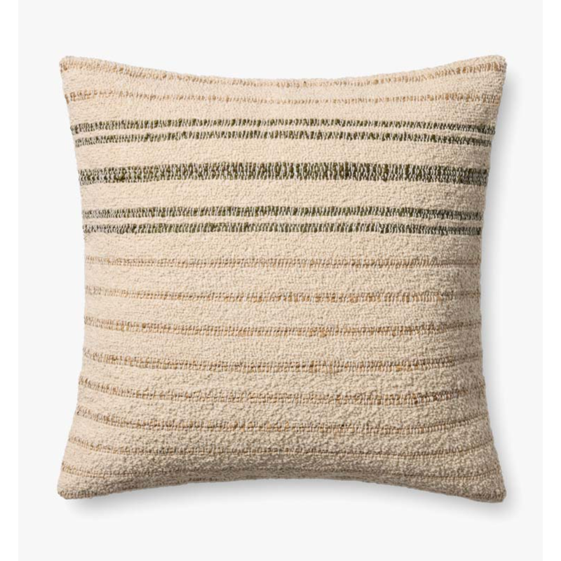 Atley Cushion in Natural/Olive