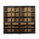 Millie Double Cabinet in Matte Black