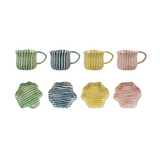 Ruffle Mug w/Saucer
