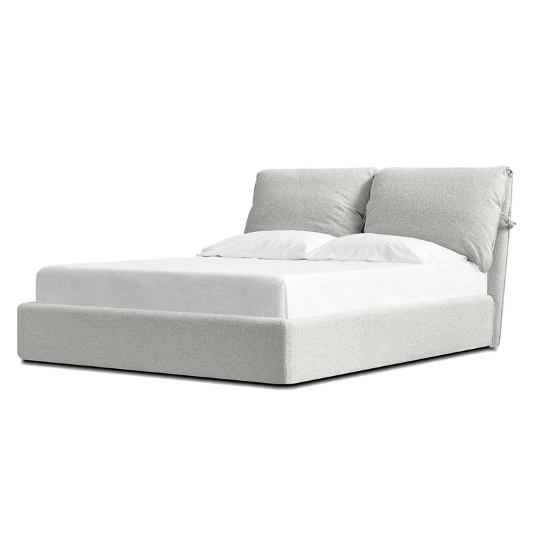 Plume Bed - Oat Tweed