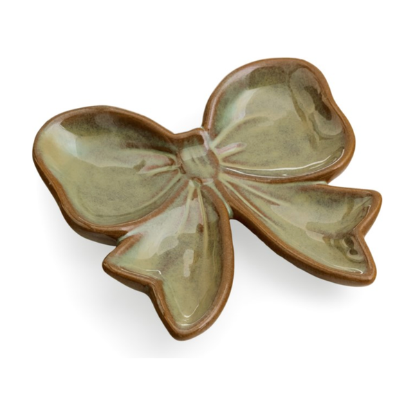 Antique Green Bow Plate