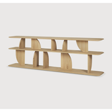Geometric Sofa Console in Oak