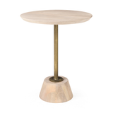 Maxwell End Table in Light/Gold