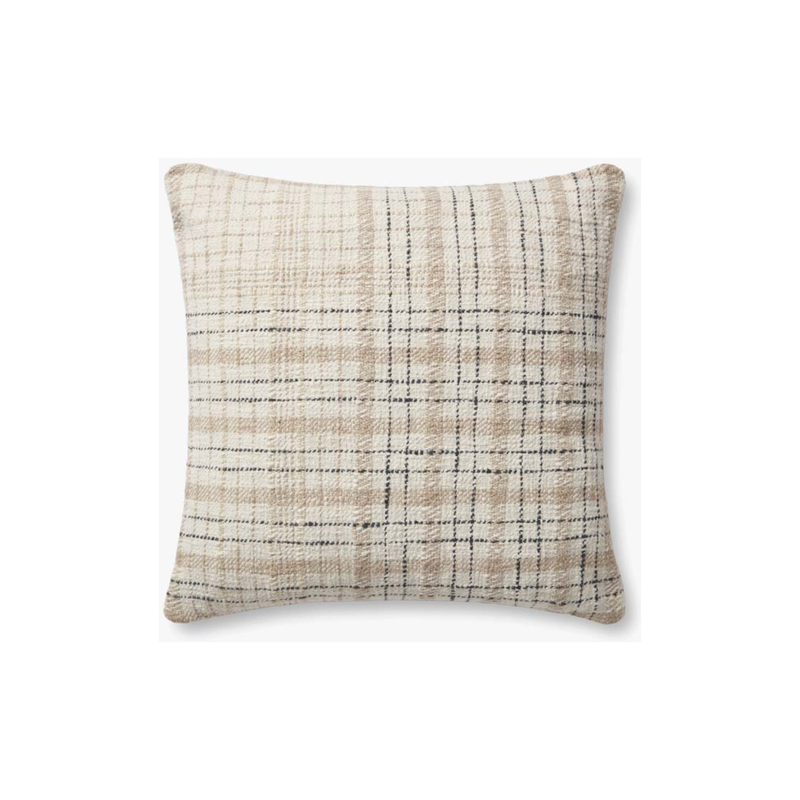 Pandora Cushion in Beige / Black