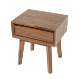 Gia 1 Drawer Nightstand in Warm Pecan