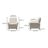 Luna Recliner Chair White