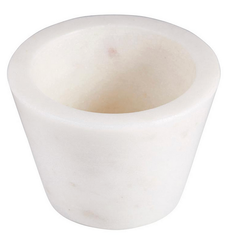 Marble Pinch Pot - White