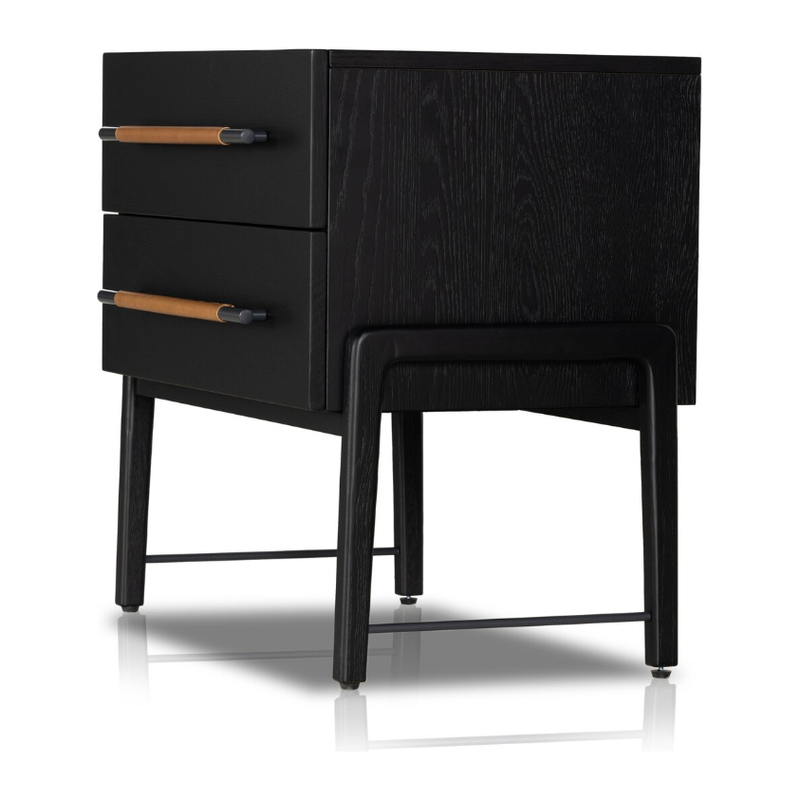 Rosedale Nightstand in Ebony Oak Veneer