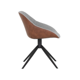 Mccoy Swivel Dining Chair in Cinnamon/November