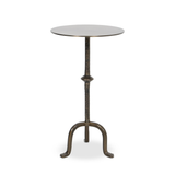 Jocelyn End Table in Dark Brass