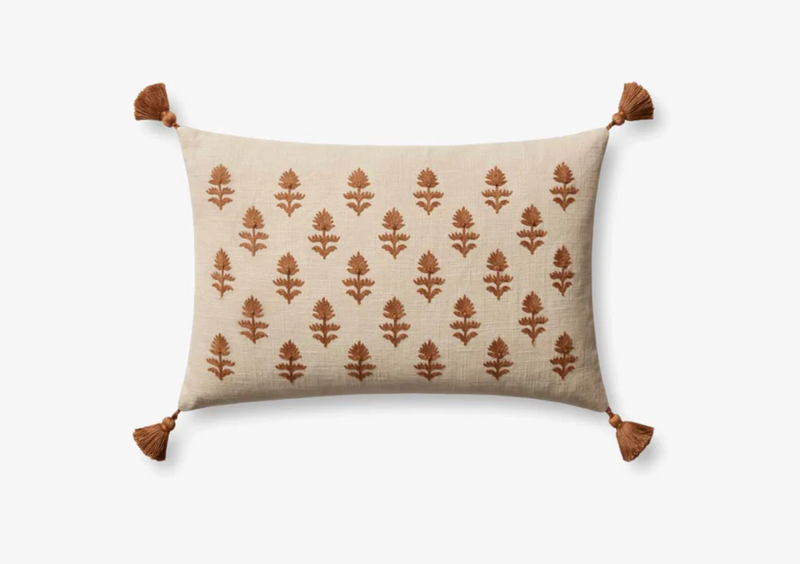 Addison Cushion in Rust 13" x 21"