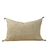 Check Cushion in Blue