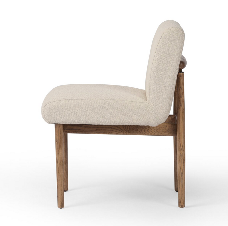 Markia Dining Chair in Boucle Light Taupe