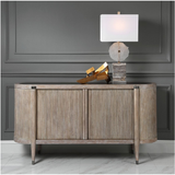 Tambour Cabinet - Natural Wash