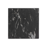 Hammered Iron End Table in Charcoal Marble