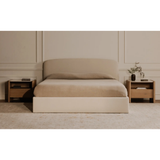 Joan Storage Bed in Cream